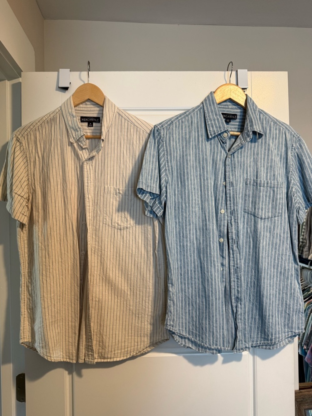 J Crew Striped S/S Button Downs - Bundle of 2